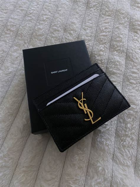 Saint Laurent Cassandre Matelassé Card Case in .